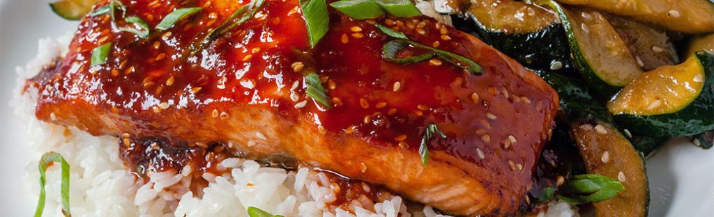 maple glazed salmon